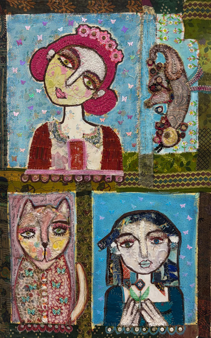Sandra Dooley, "Ventanas" postcard