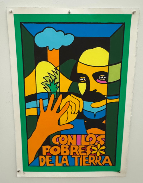 Raúl Martínez, "Con los pobres de la tierra," 1985. serigraph print edition 70 of 75.  21.5’ x 15”   #5484B