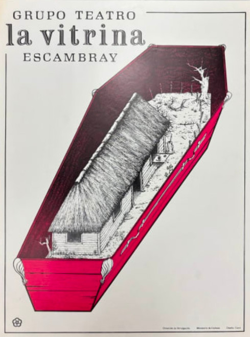 Consejo Nacional de Cultura (Alberto Carol), "La vitrina: Grupo Teatro Escambray," 1978. Offset poster, 23" × 17.5".