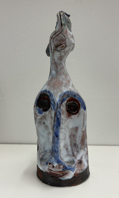 Fuster (José Rodríguez Fuster), Untitled, N.D. Mixed media on ceramic. 8.5" × 3". #5047B