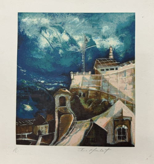 Ileana Mulet, "Imaginación," 2011. Serigraph print, limited edition. 13" x 13" (framed). #5177B