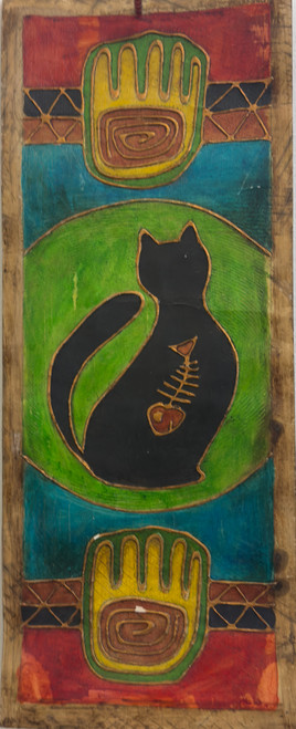 Unknown artist, Untitled, N.D. Mixed media on paper. 19.5" × 8". #4673