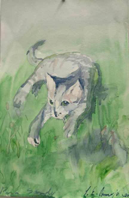 Luis Enríquez Camejo, Untitled, 2004. Watercolor on paper. 15" × 10". #5033B (SL) SOLD!