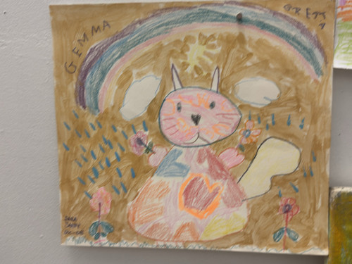 Gemma Rumbaut, Untitled, 2008. Crayon on paper. 11" × 12". #6004C 