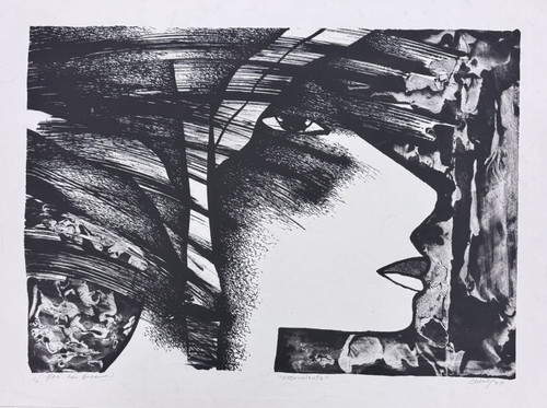Choco (Eduardo Roca Salazar), "Crecimiento," 1977. Lithograph, edition 1/20. 18" × 24". #663