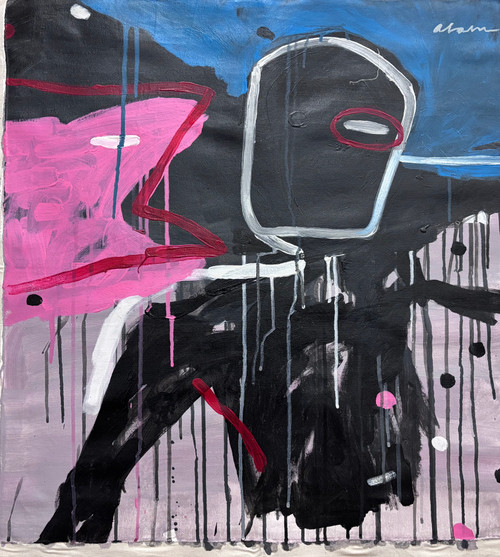 Alain Gimenez, Untitled, 2018. Acrylic on canvas, 27" x 25". #6347J