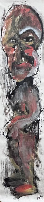 Rigo, Untitled, N.D. Acrylic on canvas, 54" x 13". #6347S