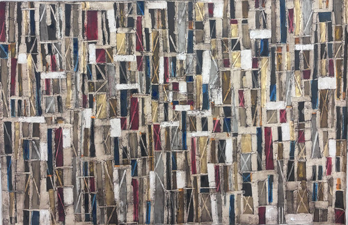 Jesús Alfonzo, Untitled, 2018. Acrylic on canvas, 55"x 78". #6347U