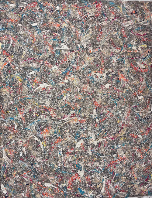 Jesús Alfonzo, Untitled, 2018. Acrylic on canvas, 55"x 73". #6347W