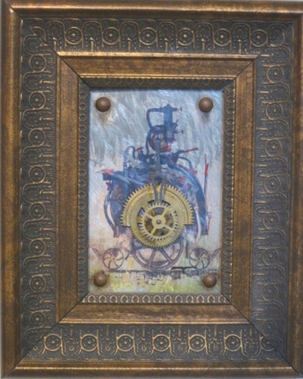 Dagoberto Driggs Dumois #8092 (SL).  Untitled, ND. Mixed media, Framed. 11 x 9 Inches.