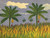 Reina Ledon Perez #1027. "El platanito fruta," 1986. tempera on cardboard. 16.5 x 23 inches.