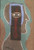Mederox (José Mederos Sigler) #4901 Untitled, 1996. Mixed media/ ashalt on cardboard. 20" x 13.5."