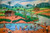 Castillo (Osvaldo Castillo Vasquez) Untitled, N.D. Acrylic On Canvas, 17.25 X 25.5”    #4232