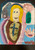 Wayacón (Julián Espinosa),  Untitled, N.D. Tempera on brown paper bag. 13” x 8” #2523-82.