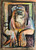 Lester Campa #6184     Untitled, 1996. Water Color On Paper 10 X 6"