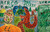 Carlos J. Garcia Huergo,                                                             Untitled, 2022-3. Drawings on recycled cardboard 2022 calendar.     13.5” x 23”  #6285