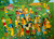Pelly (Pedro Blanco Aroche),  "Fiesta en el campo," 2022. Oil on canvas.           24' x 32"           #5334A