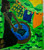Dayla Acosta,                                                                       Untitled, N.D. Acrylic on canvas.               7” x 6.5”                 #5882A