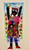 Alejandrina Cué, "Mujer que sueña," 2020. Mixed media: textile collage and watercolor.  68.5” x 27.5”     #5880A