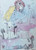 Fuster (José Rodríguez Fuster), Untitled, 1995. Mixed media: ink and watercolor on cardboard. 8" x 6". #4184