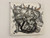Stefania, "Cazando estrellas," 1997. Ink on cardboard. 11.5" × 11.5". #1598 