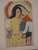 Wayacón (Julian Espinosa),   Untitled, N.D. Tempera on brown paper bag,  8.5”X 11”                   #2523-81