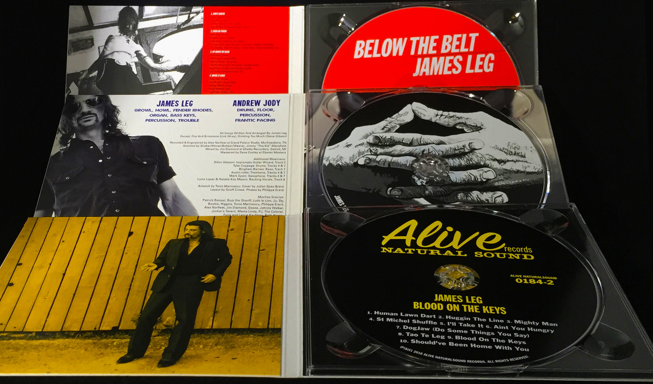 JAMES LEG (BLACK DIAMOND HEAVIES) ALL 3 CD BUNDLE FOR A GREAT