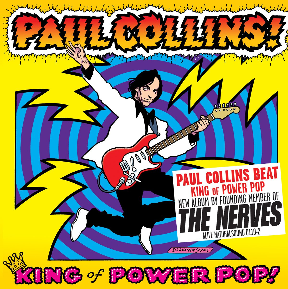 COLLINS, PAUL (NERVES) King Of Power Pop! BLACK VINYL LP - Bomp