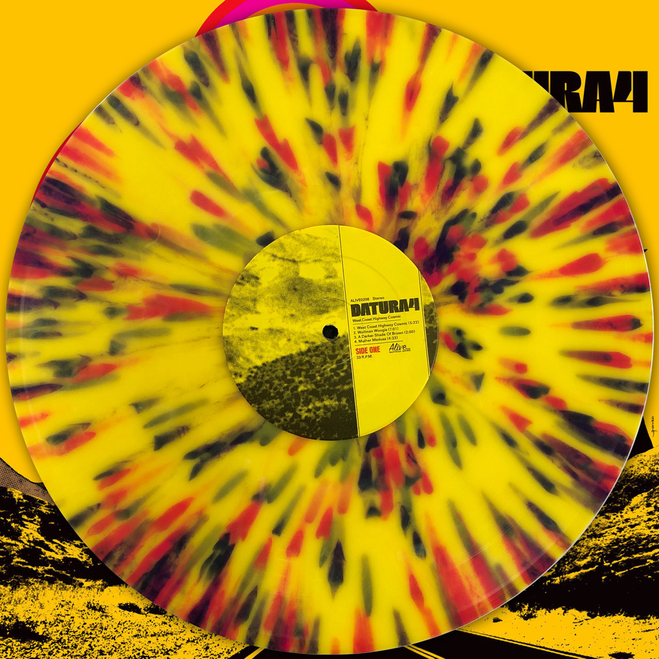 DATURA4 - WEST COAST HIGHWAY COSMIC - AMAZING LTD ED SPLATTER VINYL! (70s  style psych)