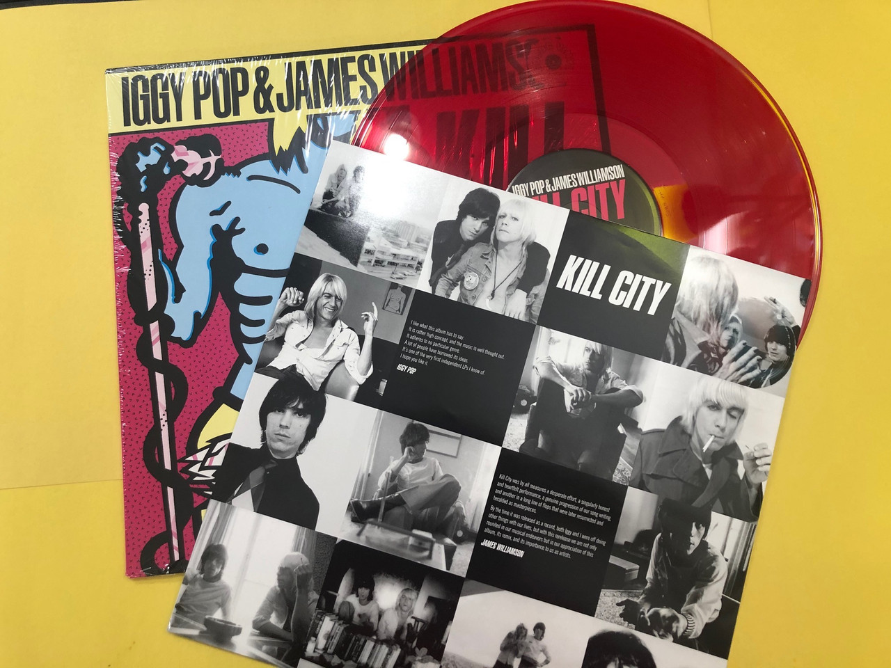 IGGY KILL CITY- RESTORED, RE-MIXED & REMASTERED LTD ED CLEAR RED VINYL