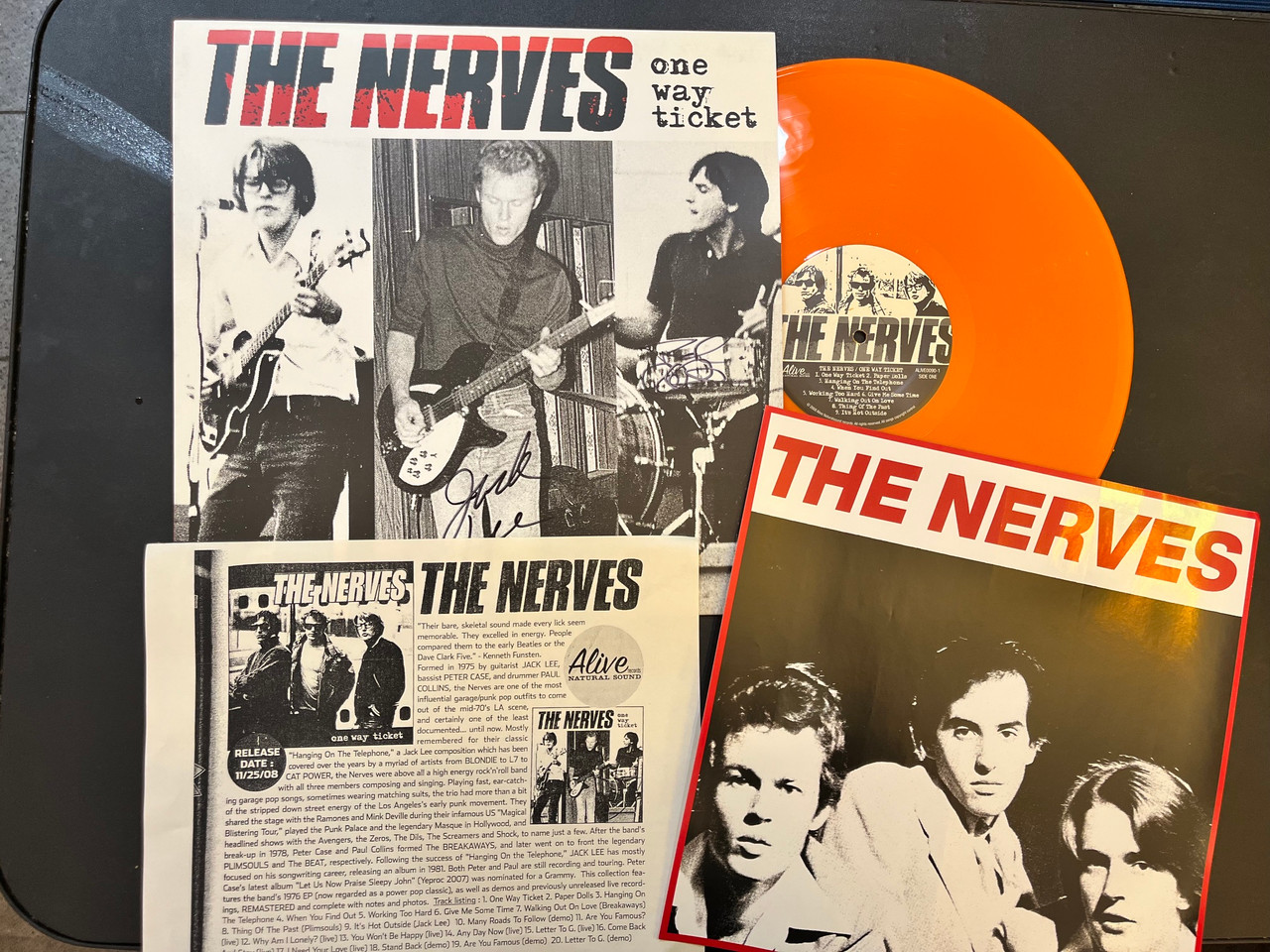 NERVES -SET #1 One Way Ticket AUTOGRAPHED BY PAUL AND JACK LEE