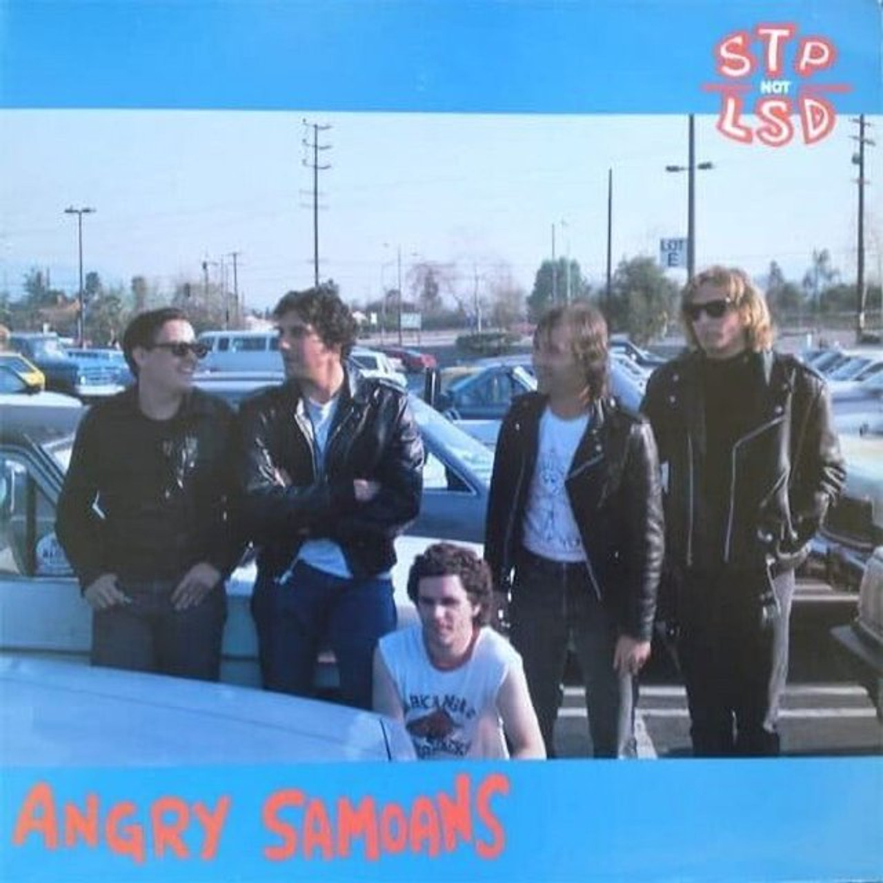 ANGRY SAMOANS -STP NOT LSD- BLUE VINYL LP - Bomp Records