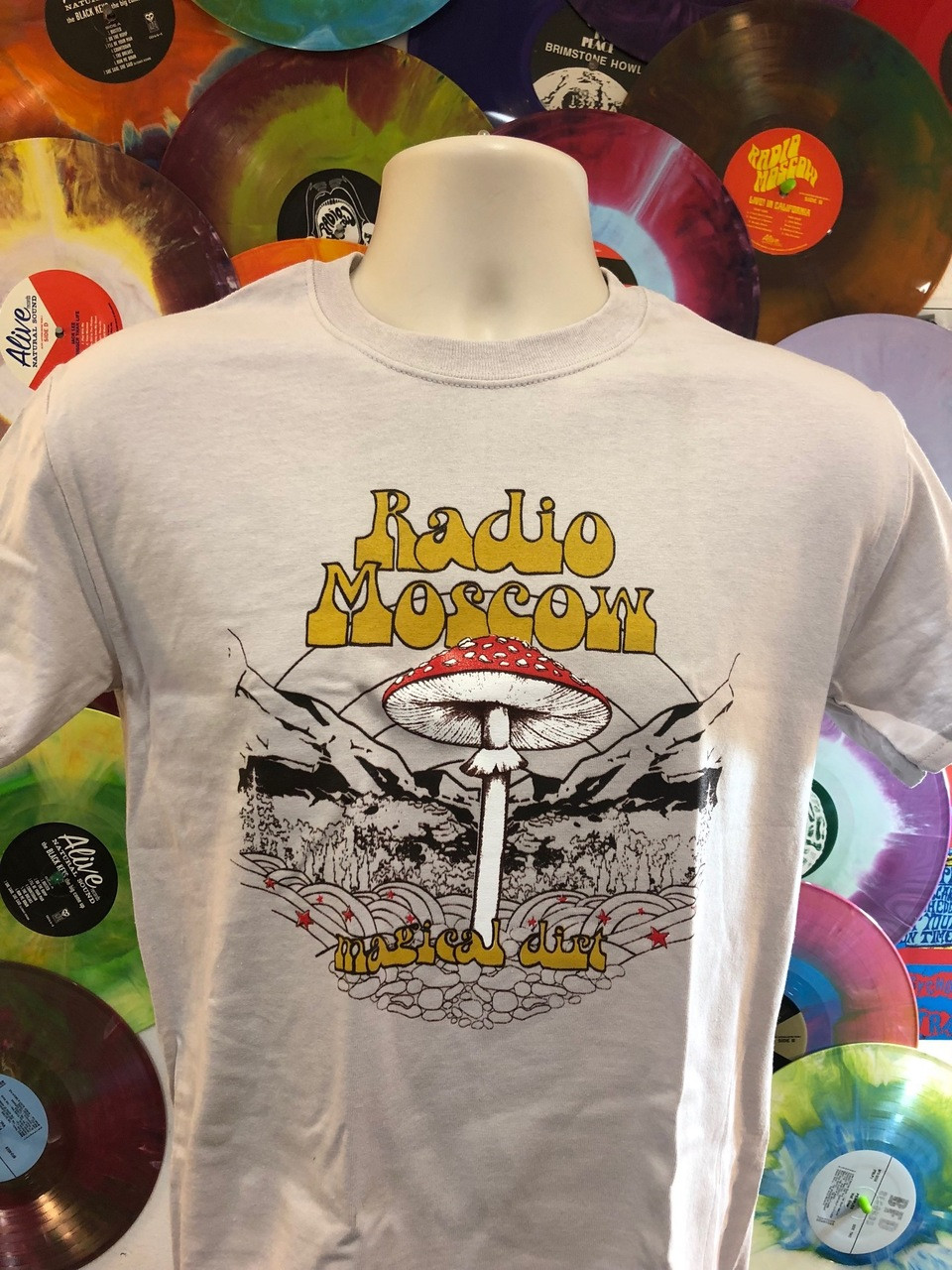 RADIO MOSCOW - MAGICAL DIRT - GREY T Shirt LAST ONES! - Bomp Records