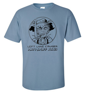 LEFT LANE CRUISER - Dirty Spliff Blues- designed by BILL STOUT!  STONED BLUE T SHIRT LEFT LANE CRUISER - Dirty Spliff Blues- designed by BILL STOUT!  STONED BLUE T SHIRT