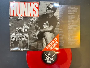 PETERS, DUANE & THE HUNNS - Tickets to Heaven- Orig press RED vinyl w insert   LP