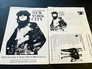  Sometime in New York City- JOHN LENNON/YOKO/BOB GRUEN promo pack- 