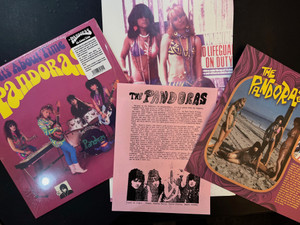 PANDORAS - SET #2 - MUNSTER /BOMP REISSUE- SET WITH  LP, POSTER AND BIO WRITTEN BY GREG SHAW PANDORAS - SET #2 - MUNSTER /BOMP REISSUE- SET WITH  LP, POSTER AND BIO WRITTEN BY GREG SHAW