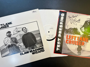LEFT LANE CRUISER - Claw Machine Wizard -TEST PRESSING SET WITH AUTOGRAPHED SET COVER! ONE ONLY