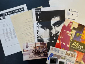TAV  FALCO'S PANTHER BURNS  - WHITE VINYL TEST PRESSING SET WITH PERSONAL LETTERS, PHOTOS ,POSTER AND MORE! 