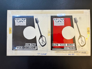 VOXX 7" ORIGINAL FILMS AND ARTWORK FOR SLEEVES- CREATED BY GREG SHAW -AUCTION ITEM - SEND BID BY  JULY 19TH 