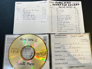 SWELL MAPS - SWEEP THE DESERT  0041-COLLECTIBLE TEST CD-  ONE ONLY 