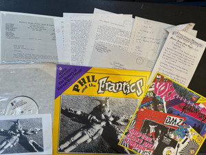 PHIL & THE FRANTICS- VOXX ARCHIVAL TEST PRESSING SET! WITH HAND TYPED LINERS,PHOTO, PERSONAL LETTERS, AND NOTE HANDWRITTEN BY GREG SHAW ! LP PHIL & THE FRANTICS- VOXX ARCHIVAL TEST PRESSING SET! WITH HAND TYPED LINERS,PHOTO, PERSONAL LETTERS, AND NOTE HANDWRITTEN BY GREG SHAW ! LP