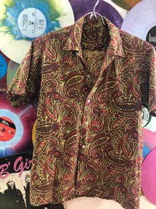 VINTAGE 60s PAISLEY SHIRT   -ONCE OWNED BY GREG SHAW! - APPAREL