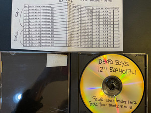 DEAD BOYS BLP 4017 -NIGHT OF THE LIVING -CD MASTERS