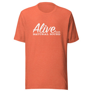 ALIVE - VINTAGE STYLE T-SHIRT (HEATHER ORANGE) FREE SHIPPING! ALIVE - VINTAGE STYLE T-SHIRT (HEATHER ORANGE) FREE SHIPPING!