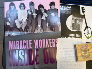 MIRACLE WORKERS  - Inside Out -ARCHIVAL SET with RARE  photos, poster, handwritten letter- CD