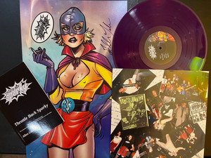 THROTTLE BACK SPARKY - ST (L.A. POWERPOP PROD BY ROBBIE RIST OF THE BRADY BUNCH!)  AUTOGRAPHED GATEFOLD PURPLE VINYL LP