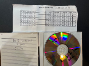 MC5- CD MASTER- OUTAKES 11/5/99 KICK OUT THE JAMS