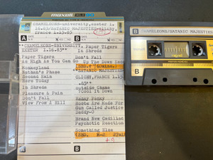 CHAMELEONS/ SATANIC MAJESTIES CLICHY FRANCE 1-15-89 -FROM THE COLLECTION OF GREG SHAW- CASSETTE 