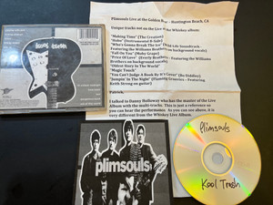PLIMSOULS- LIVE AT THE GOLDEN BEAR - COLLECTIBLE DEMO CD-  ONE ONLY 